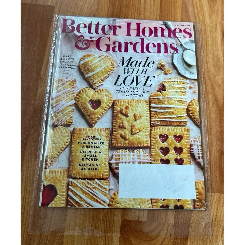 Better Homes & Gardens Magazine February‎ 2019 Made With Love, Crafts Valentines